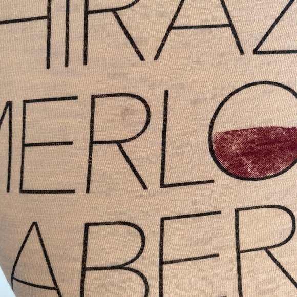 J. Crew Shiraz Wine Graphic T Shirt XS Pink - Picture 3 of 4